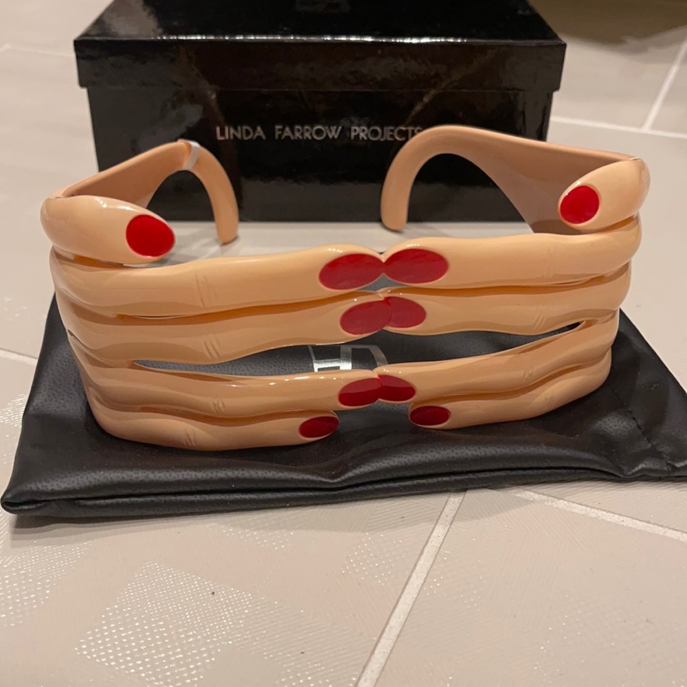 Linda Farrow Project/Jeremy Scott glasses